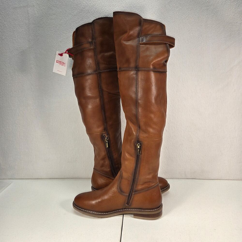 Pikolinos Aldaya Musketeer Riding Tall Boots Cuero Women's Size EU 39 NWOT - Picture 8 of 12